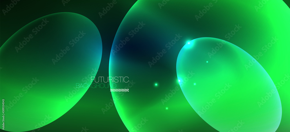 Neon ellipses abstract backgrounds. Shiny bright round shapes glowing in the dark. Vector futuristic illustrations for covers, banners, flyers and posters and other Neon ellipses abstract backgrounds. Shiny bright round shapes glowing in the dark. Vector futuristic illustrations for covers, banners, flyers and posters and other