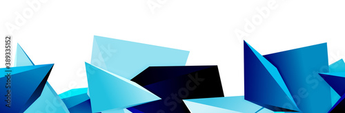 Free Download Triangle mosaic abstract background, 3d triangular low poly shapes. Geometric vector illustration for covers, banners, flyers and posters and other - GFXLoad