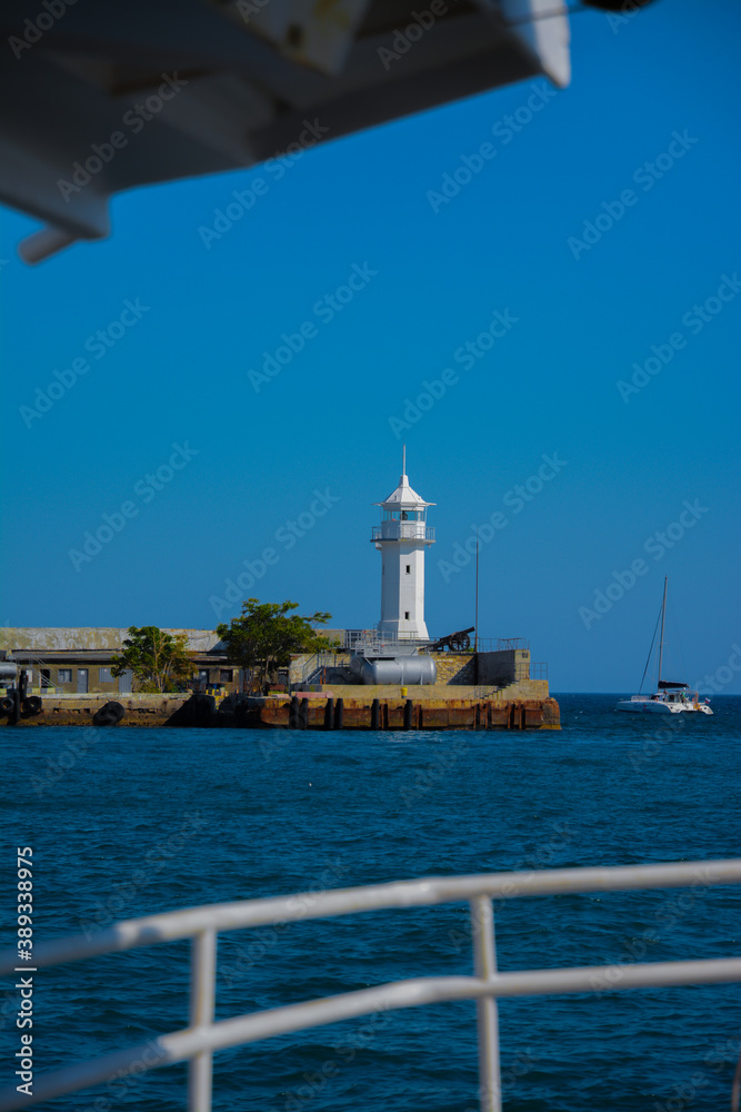 lighthouse in the port country