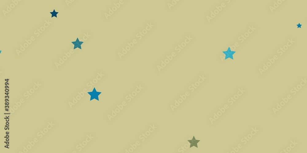 Dark Blue, Yellow vector layout with bright stars.