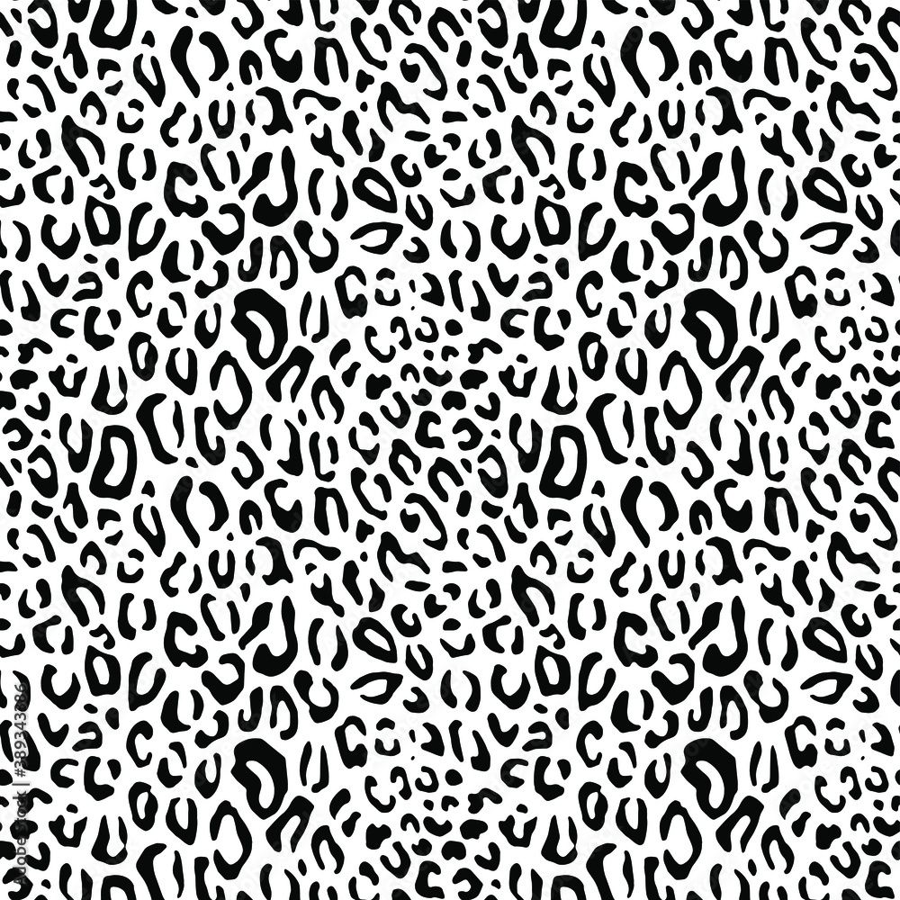 Seamless vector leopard pattern.  Trendy stylish wild gepard, leopard print. Animal print background for fabric, textile, design, advertising banner.