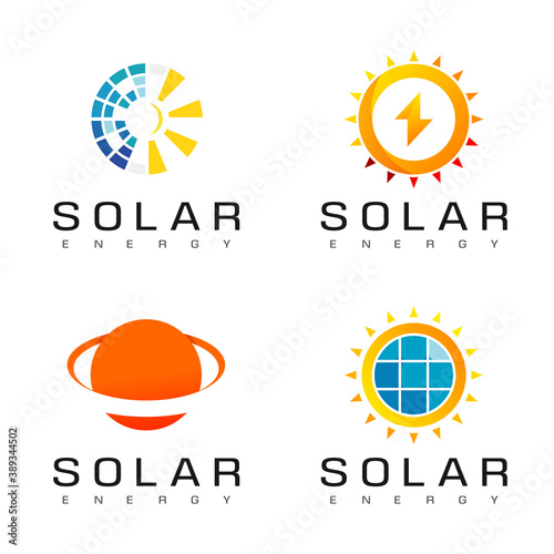 Solar Cell Logo Design Inspiration