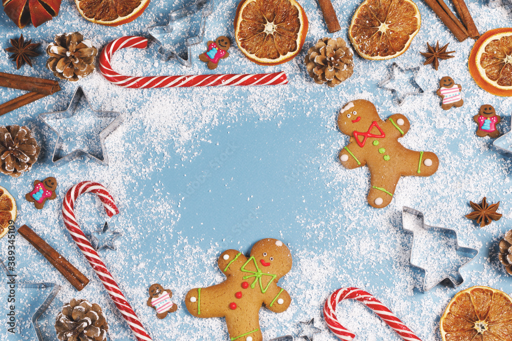 Christmas food frame