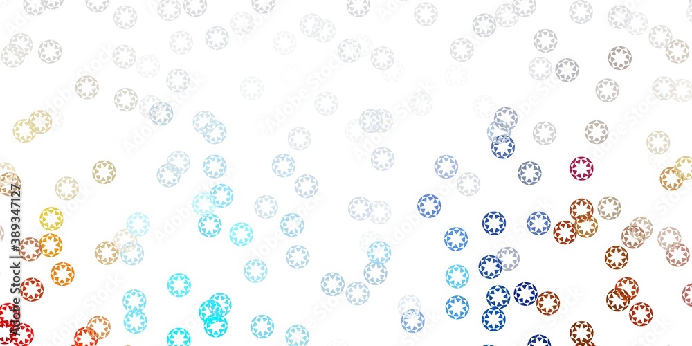 Light blue, yellow vector pattern with spheres.
