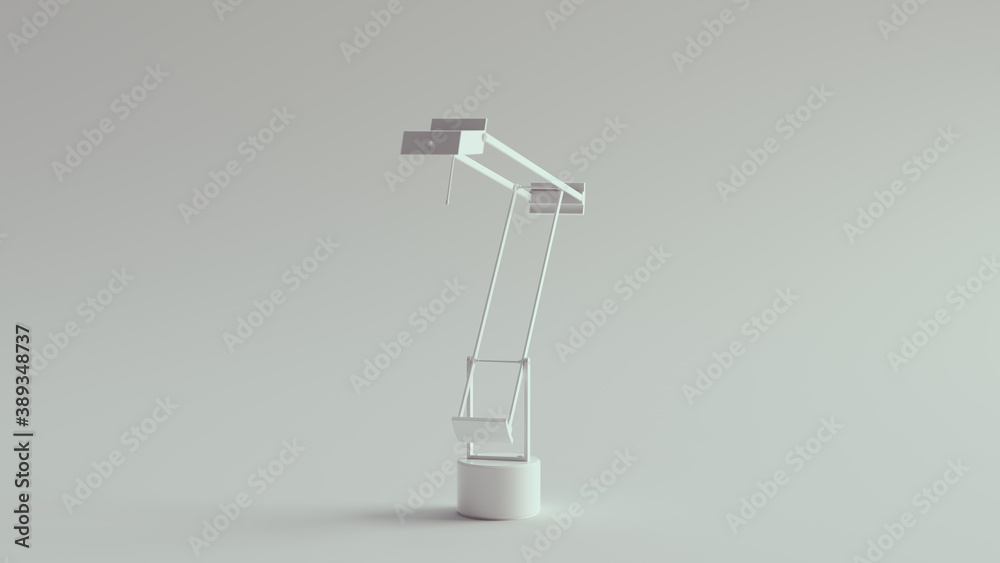 White Office Desk Lamp 3d illustration render White Office Desk Lamp 3d illustration render