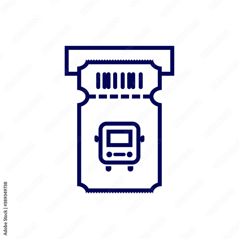 Bus Ticket icon design logo vector template, Icon Symbol, Creative design concept Bus Ticket icon design logo vector template, Icon Symbol, Creative design concept