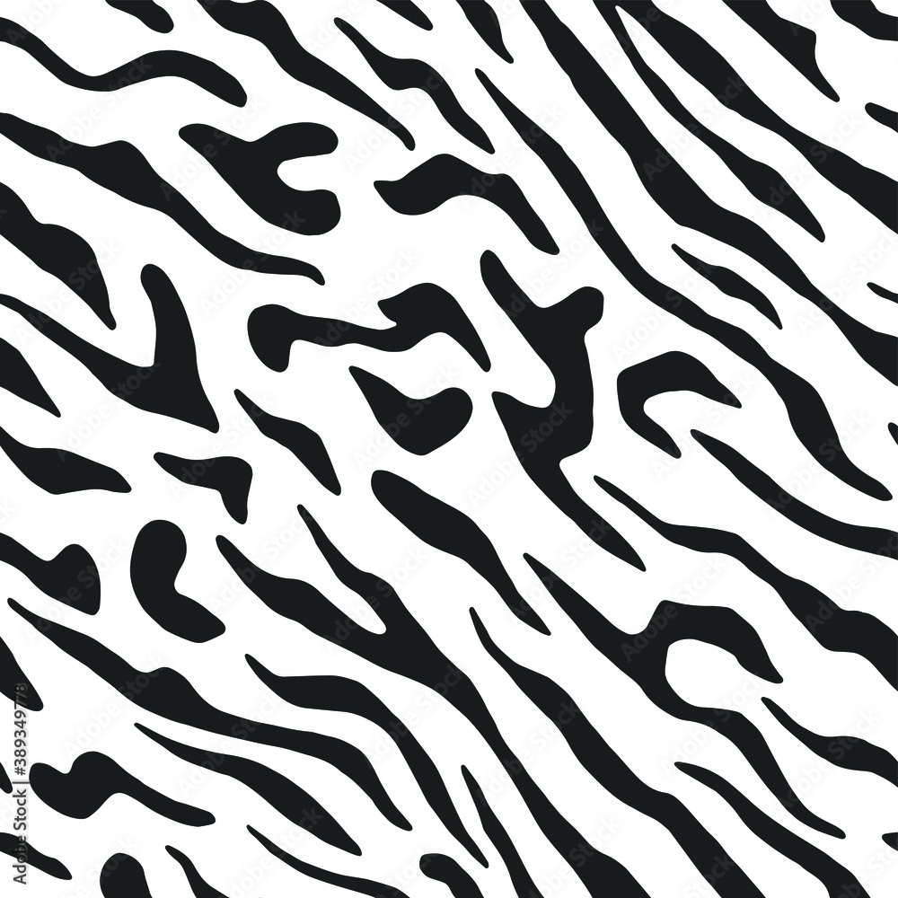 Seamless vector zebra pattern. Trendy stylish wild stripes print. Animal print background for fabric, textile, design, advertising banner etc. Seamless vector zebra pattern. Trendy stylish wild stripes print. Animal print background for fabric, textile, design, advertising banner etc.
