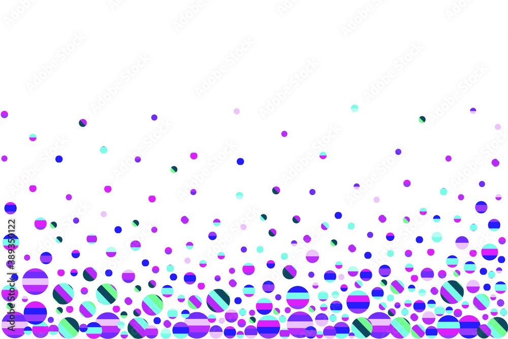 Colorful confetti. Festive abstract vector background. Space for your text 