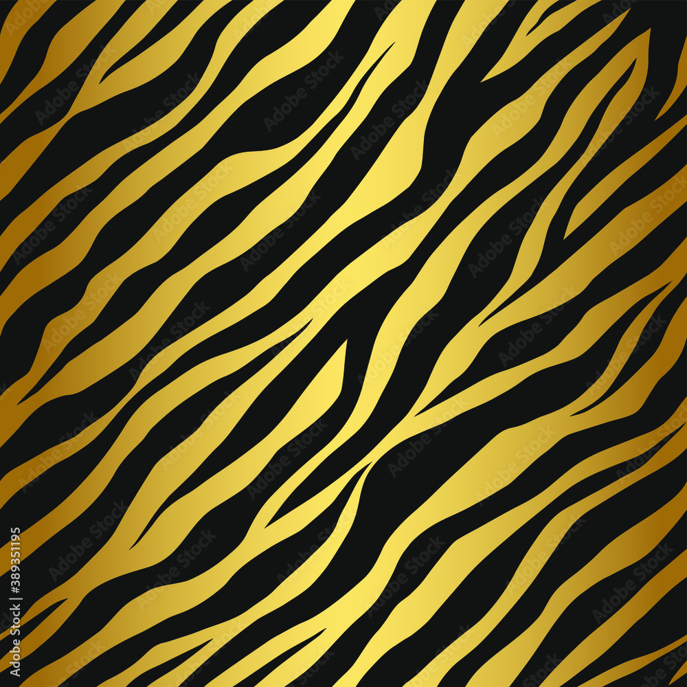 Seamless vector zebra pattern. Trendy stylish wild stripes print. Animal print background for fabric, textile, design, advertising banner etc.