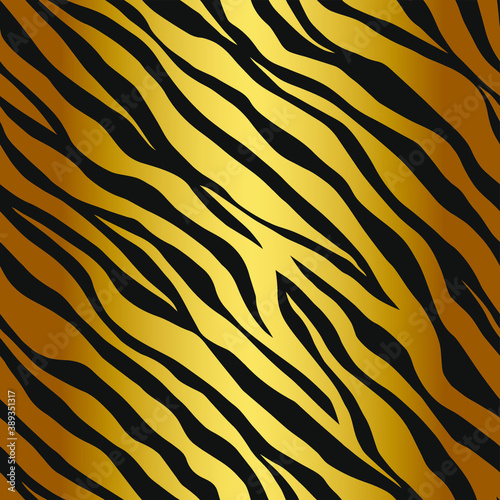 Seamless vector zebra pattern. Trendy stylish wild stripes print. Animal print background for fabric  textile  design  advertising banner etc.