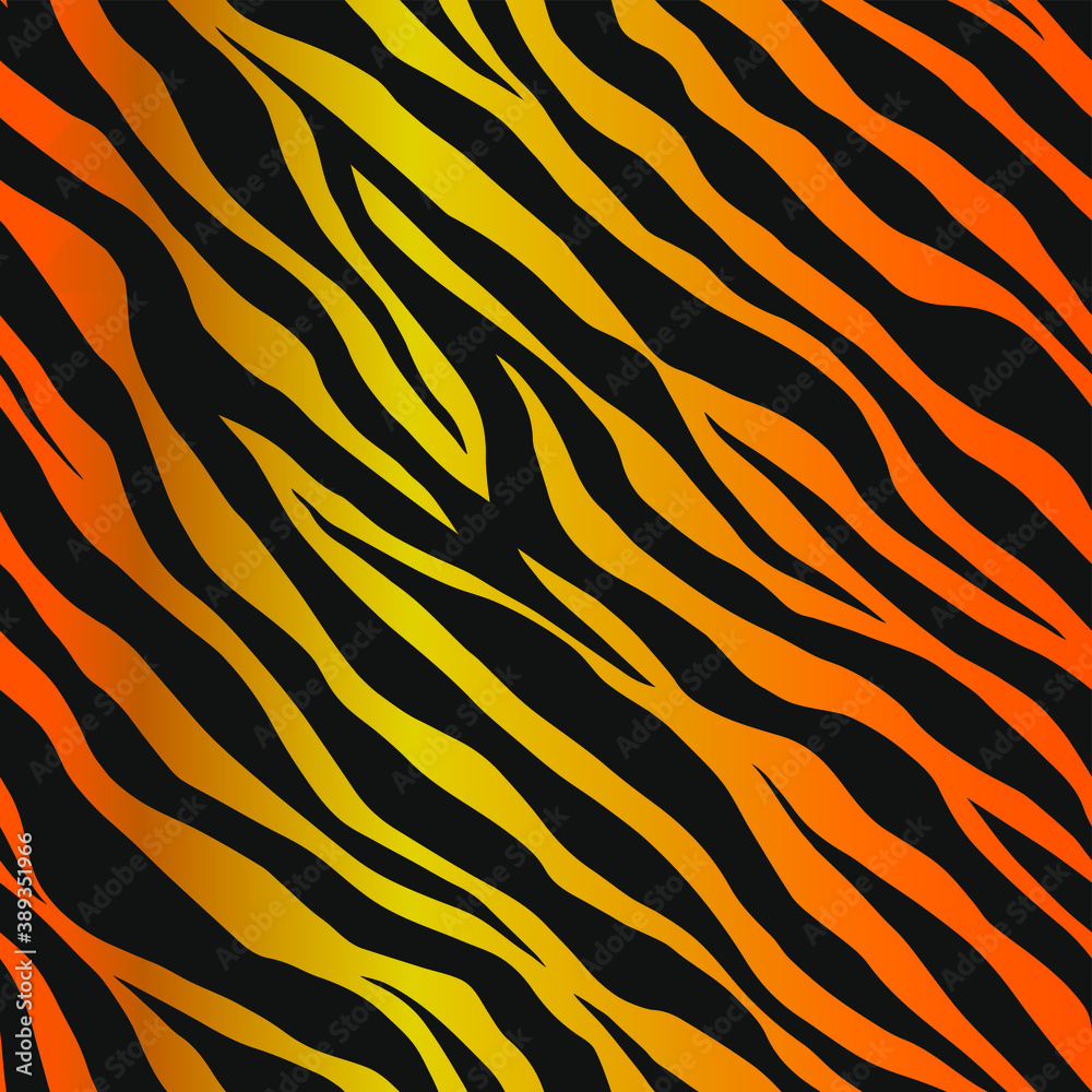 Seamless vector zebra pattern. Trendy stylish wild stripes print. Animal print background for fabric, textile, design, advertising banner etc.