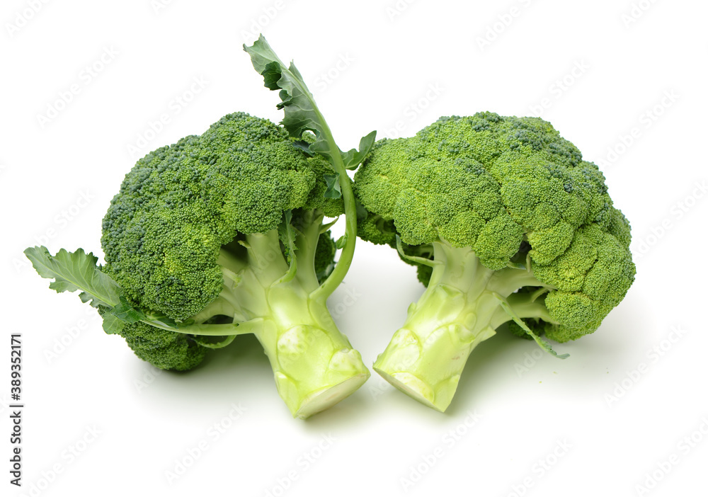 Broccoli vegetable on white background Broccoli vegetable on white background