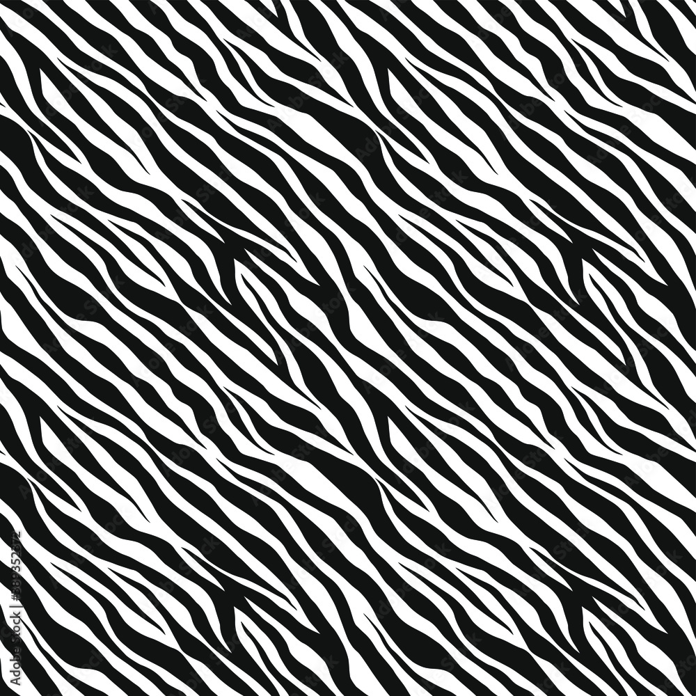 Seamless vector zebra pattern. Trendy stylish wild stripes print. Animal print background for fabric, textile, design, advertising banner etc. Seamless vector zebra pattern. Trendy stylish wild stripes print. Animal print background for fabric, textile, design, advertising banner etc.