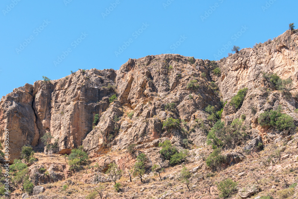 Mountainous landscape in southern Spain Mountainous landscape in southern Spain