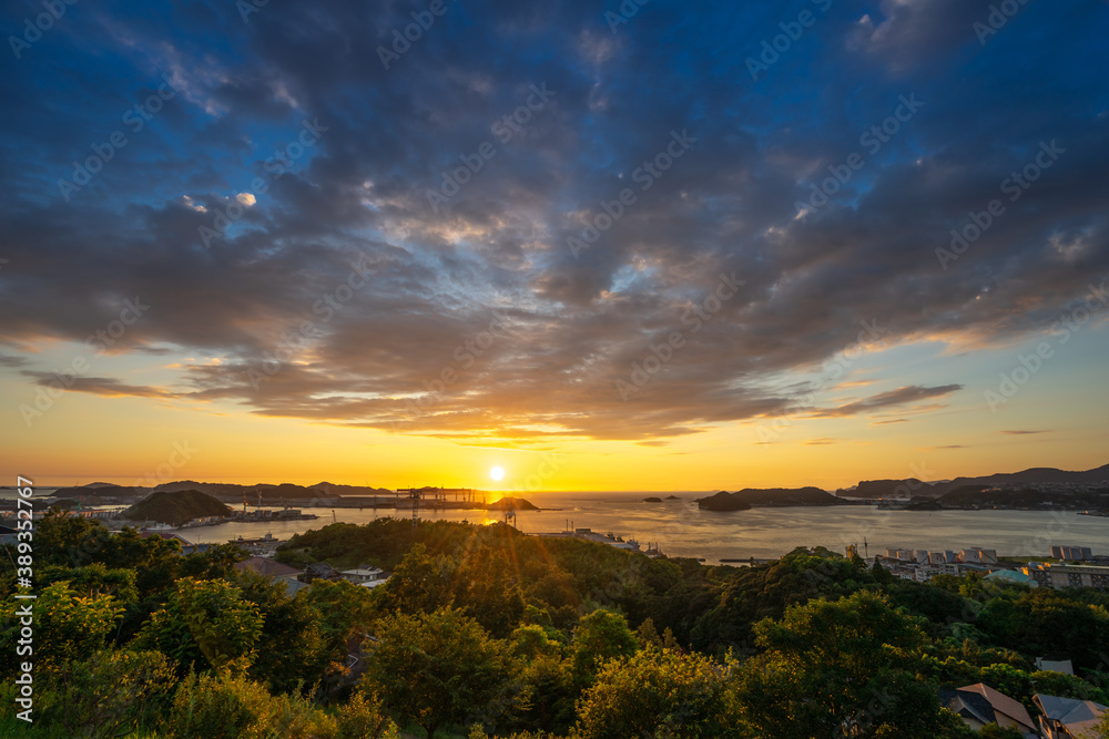 Obraz premium 長崎の夕陽