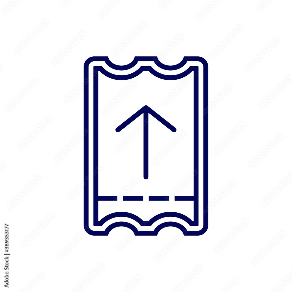 Ticket icon design logo vector template, Icon Symbol, Creative design concept