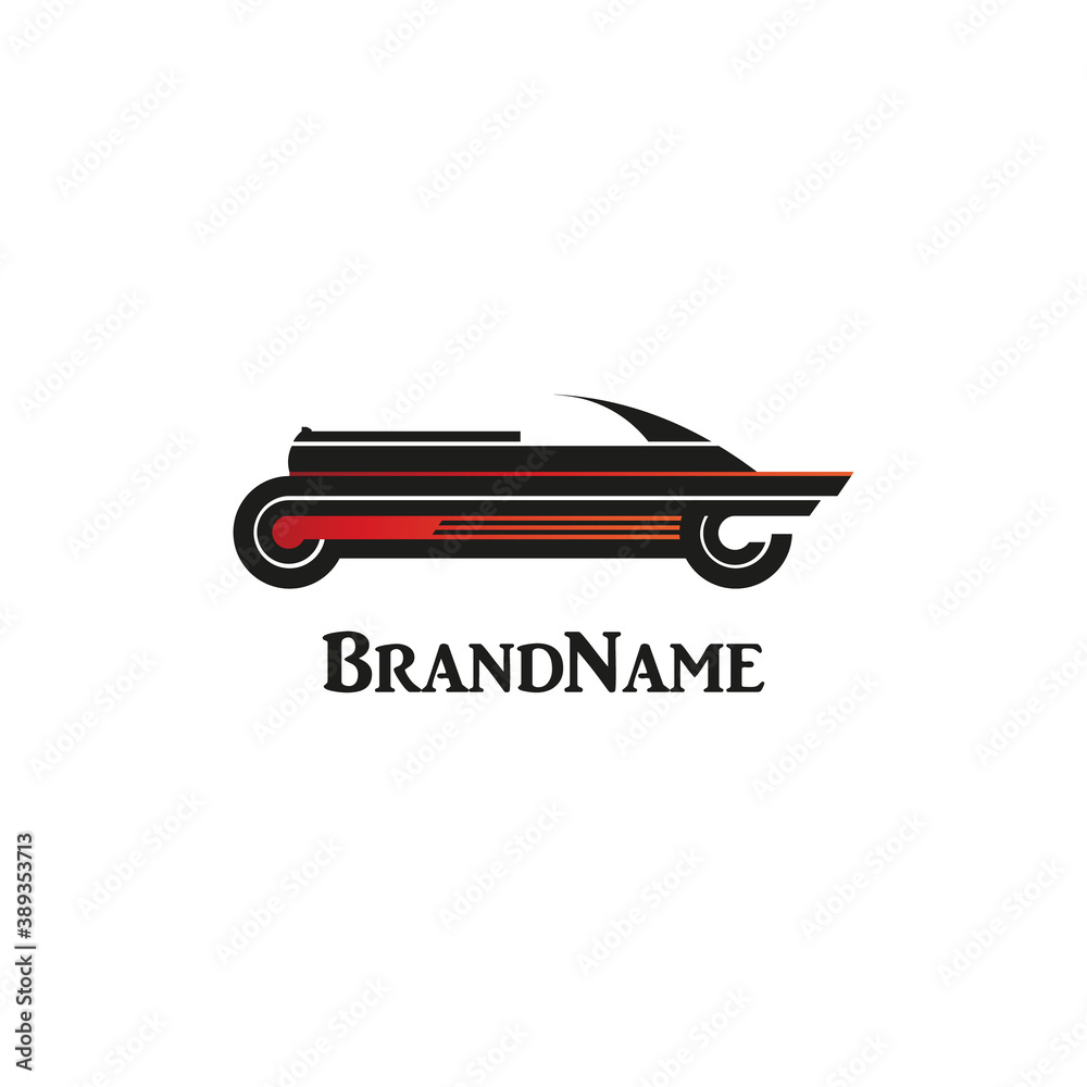 vector logo with a silhouette of a car for decoration and design vector logo with a silhouette of a car for decoration and design