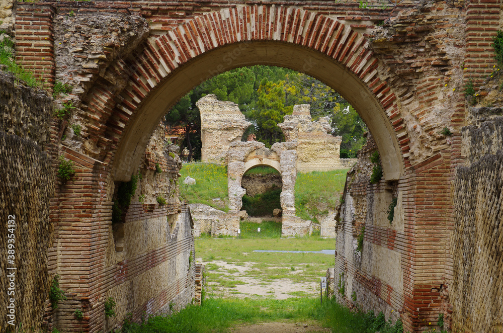 Larino -Molise -Remains of the Roman amphitheater I century. AD, it was intended for gladiator fights, and represented one of the examples of building renovation that affected the entire Roman Empire