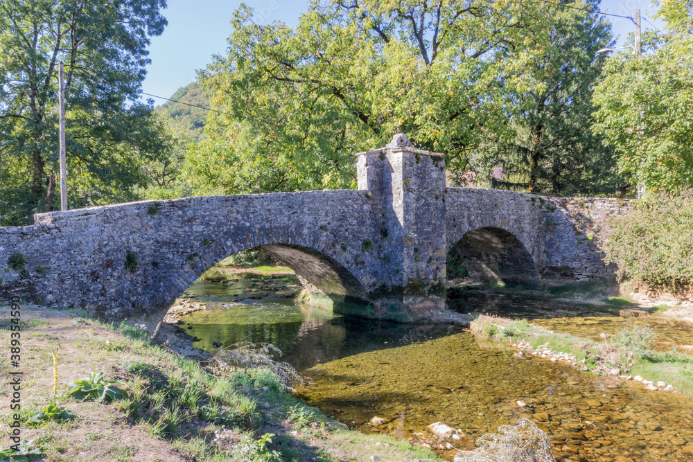 The historical bridge Billin from Nevy Sur Seilly Jura