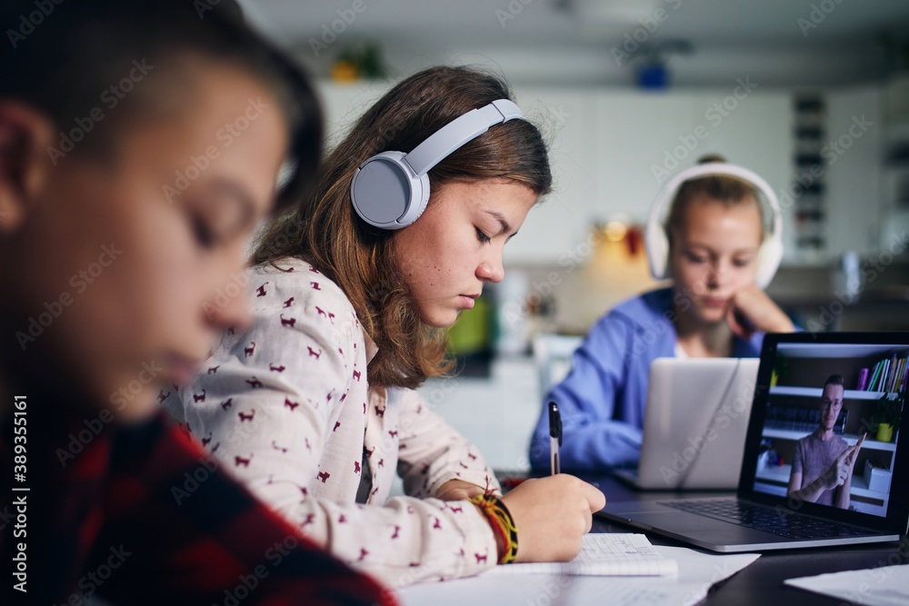 © Chalabala - Online school lesson at home