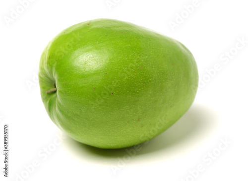 Fresh juicy green jujube isolated on white background