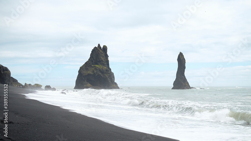 Iceland's black beach