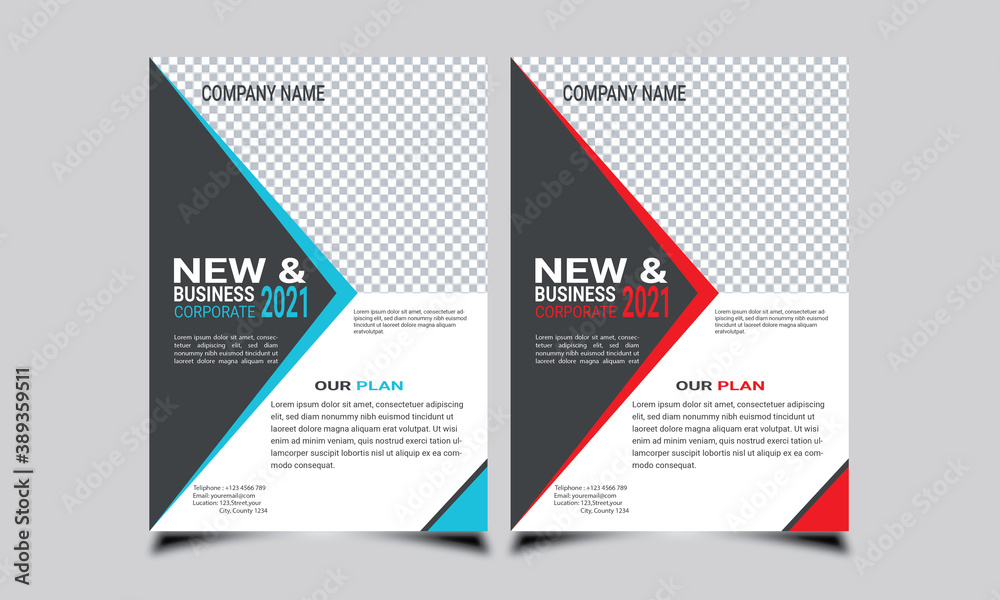 Flyer design, poster, cover, annual report, Business Flyer, template, vector template, magazine.