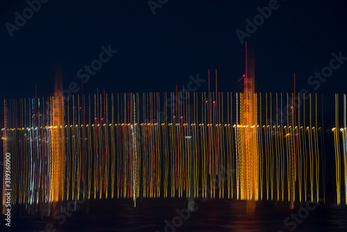 Golden gate night photography session light painting style