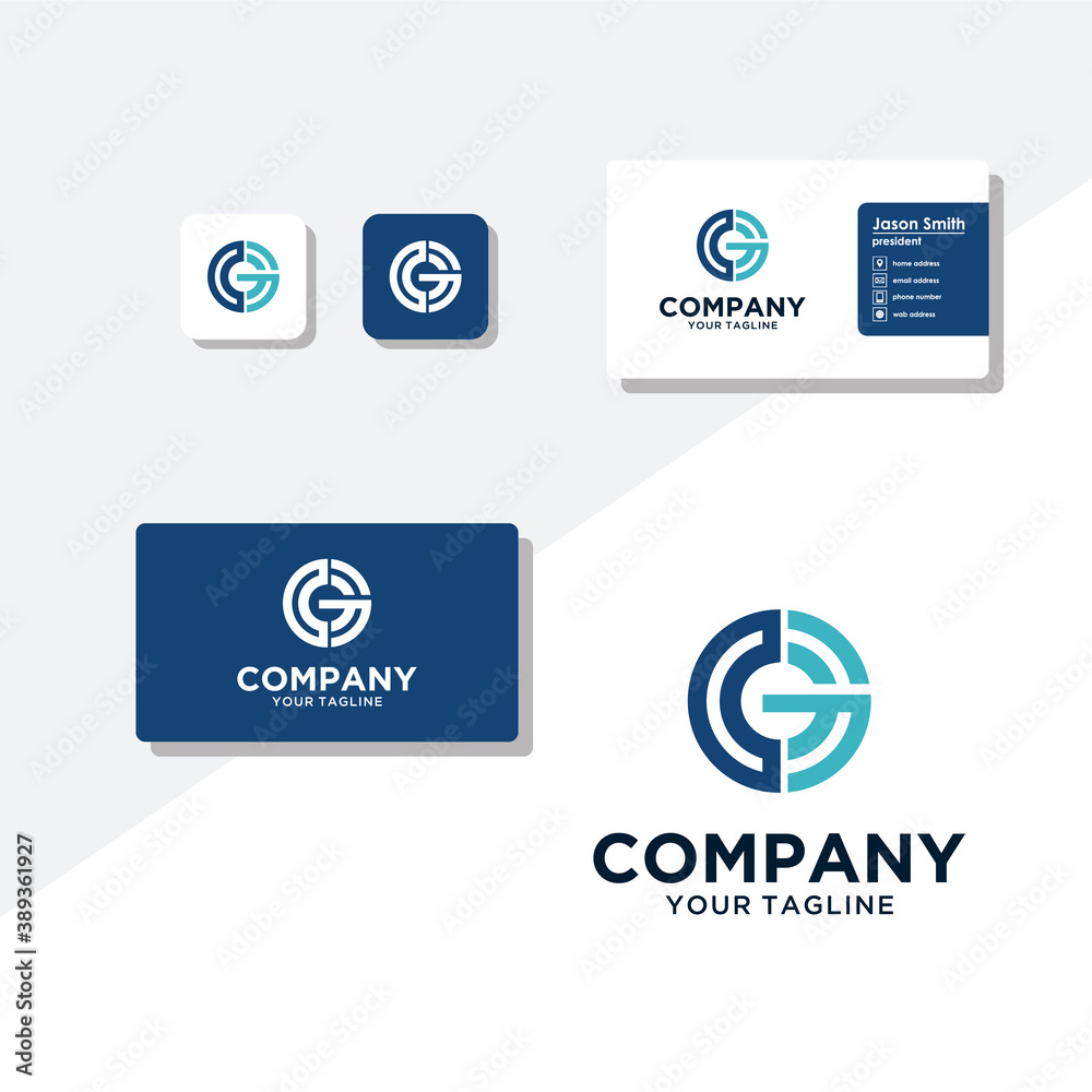 Fototapeta premium G logo designs vector