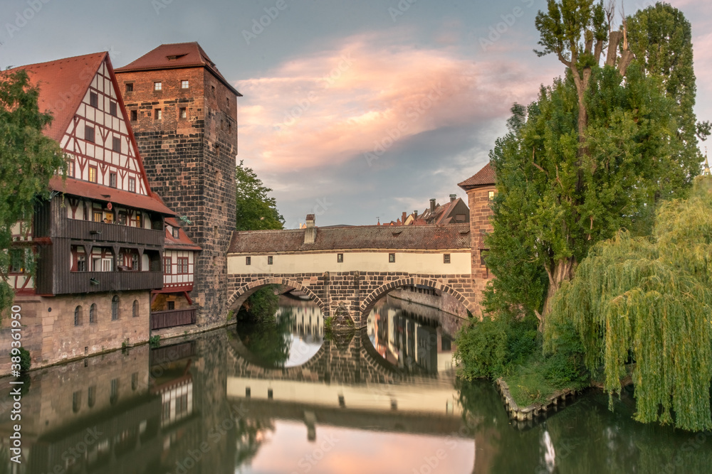 Obraz premium Bridge of Nuremberg, Germany
