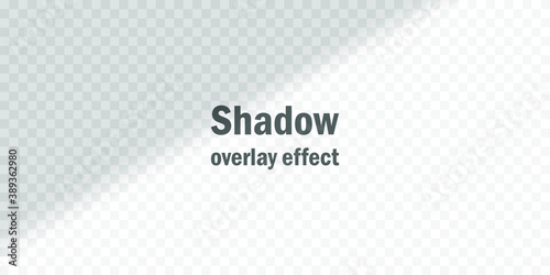 Vector shadow overlay effect. Transparent soft light and shadows from window. Mockup of transparent window shadow and natural lightning. 10 eps mesh.