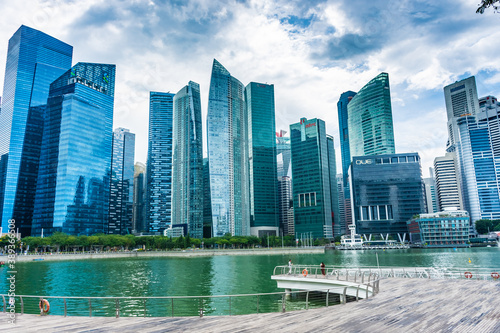 Εκτύπωση καμβά SINGAPORE, 3 OCTOBER 2019: Singapore Modern business district