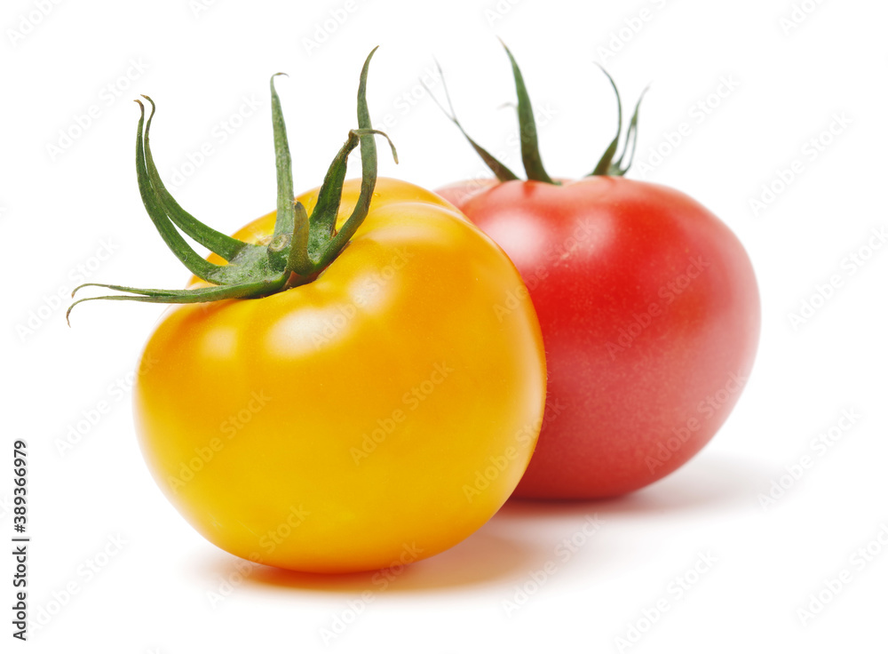 Fresh tomatoes on white background. Fresh tomatoes on white background.