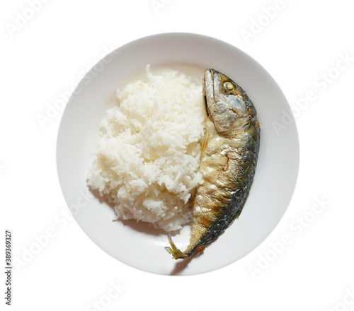 Rice with mackerel