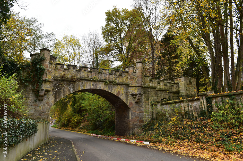 Fototapeta premium Straßentunnel in Züschen