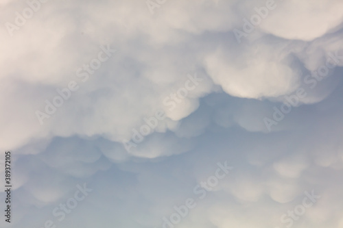 Clouds in the sky after a tornado. © schankz