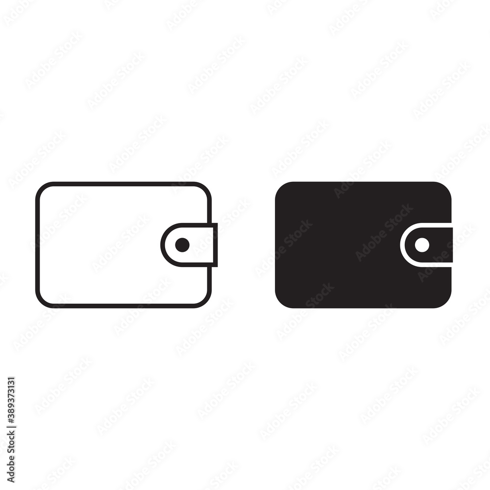 Wallet vector icon Wallet vector icon