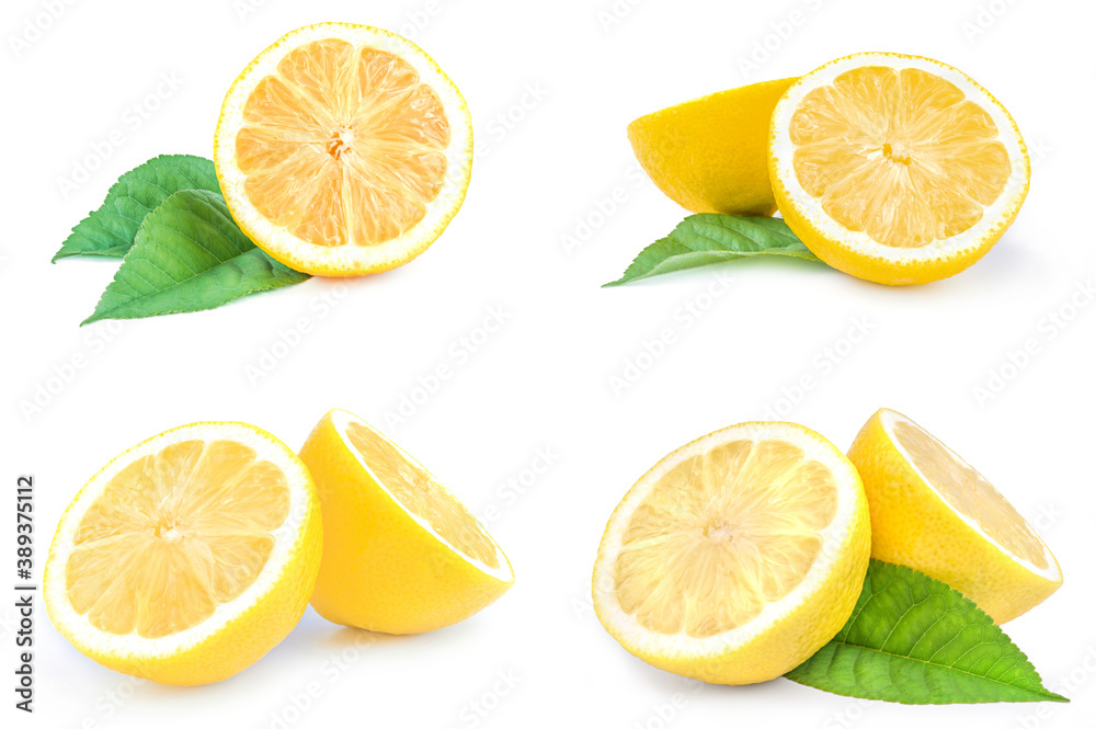 Group of lemons on a white background. Clipping path Group of lemons on a white background. Clipping path