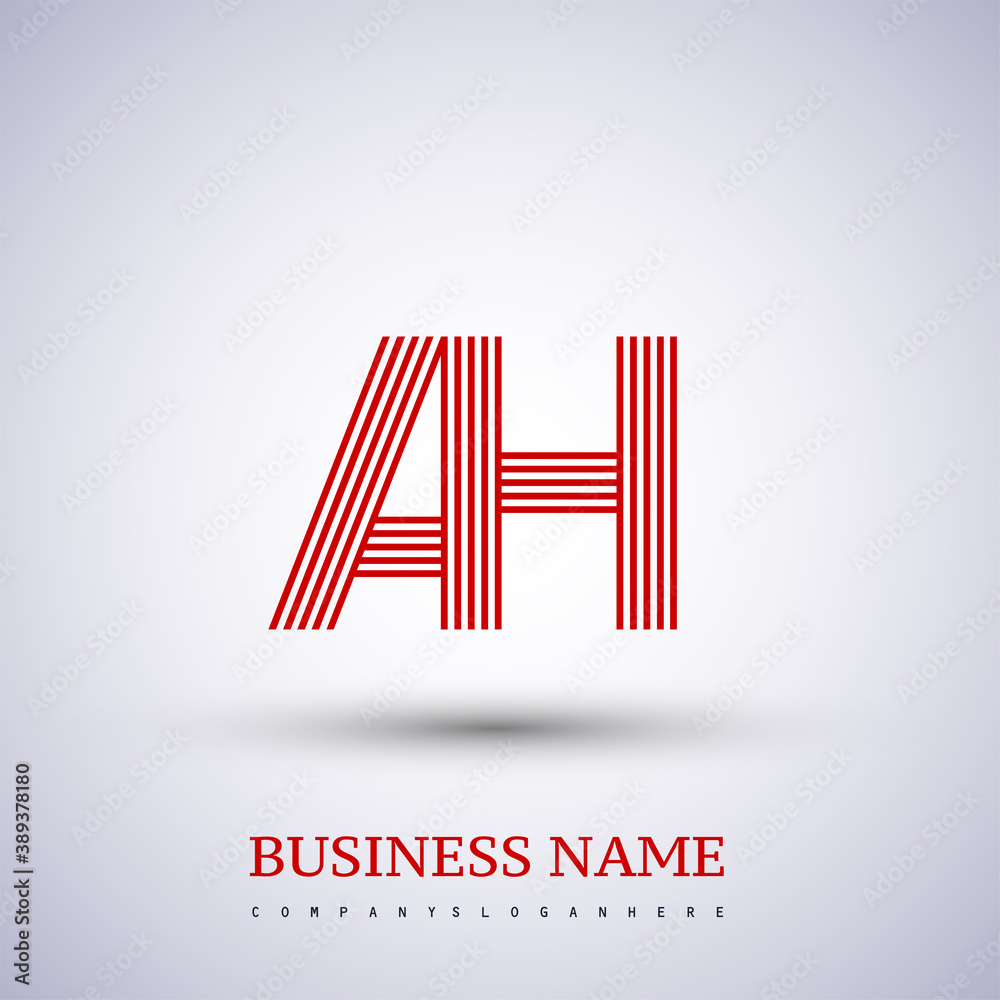 Letter AH linked logo design. Elegant symbol for your business or company identity. Letter AH linked logo design. Elegant symbol for your business or company identity.