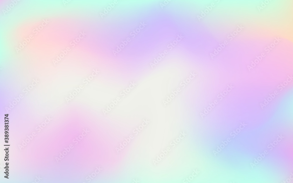 Abstract pastel rainbow gradient background wallpaper. Holographic Vector EPS10 illustration.