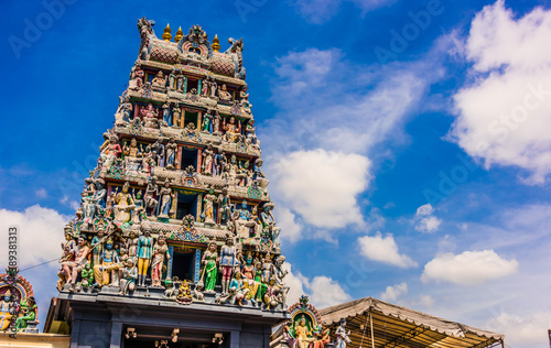 Sri Mariamman Temple, located in Chinatown district in Singapore photo