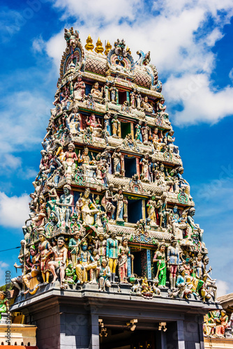Sticker Sri Mariamman Temple, located in Chinatown district in Singapore
