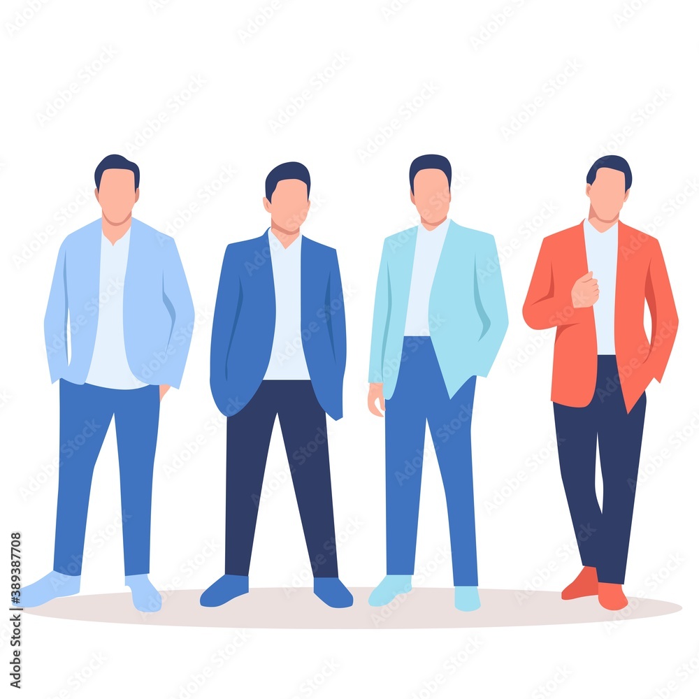 Business multinational team vector illustration Business multinational team vector illustration
