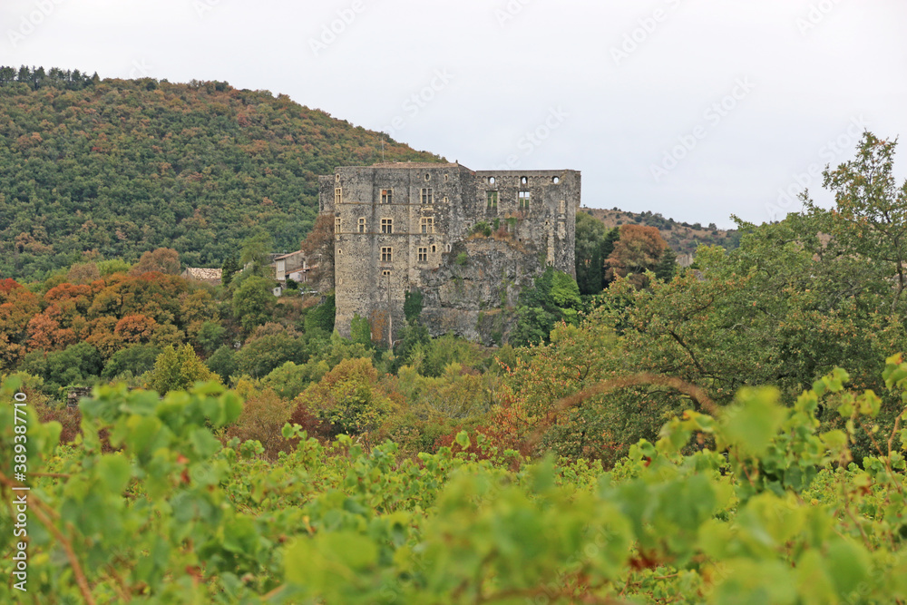 Alba-la-Romaine castle , France	