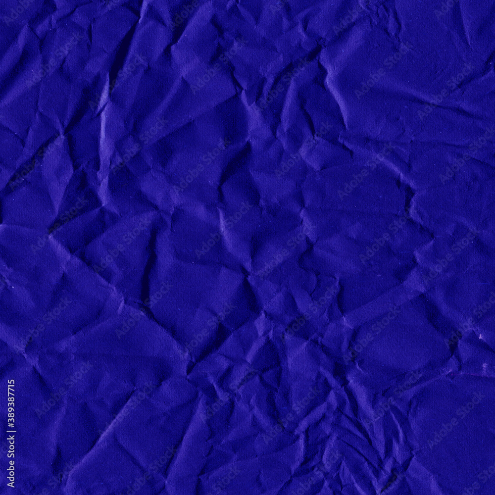 Obraz premium Blue and violet torn paper collage close-up. Texture made from various paper and cardboard parts. Damaged old paper background. Vintage blank wallpaper. Material design backdrop.
