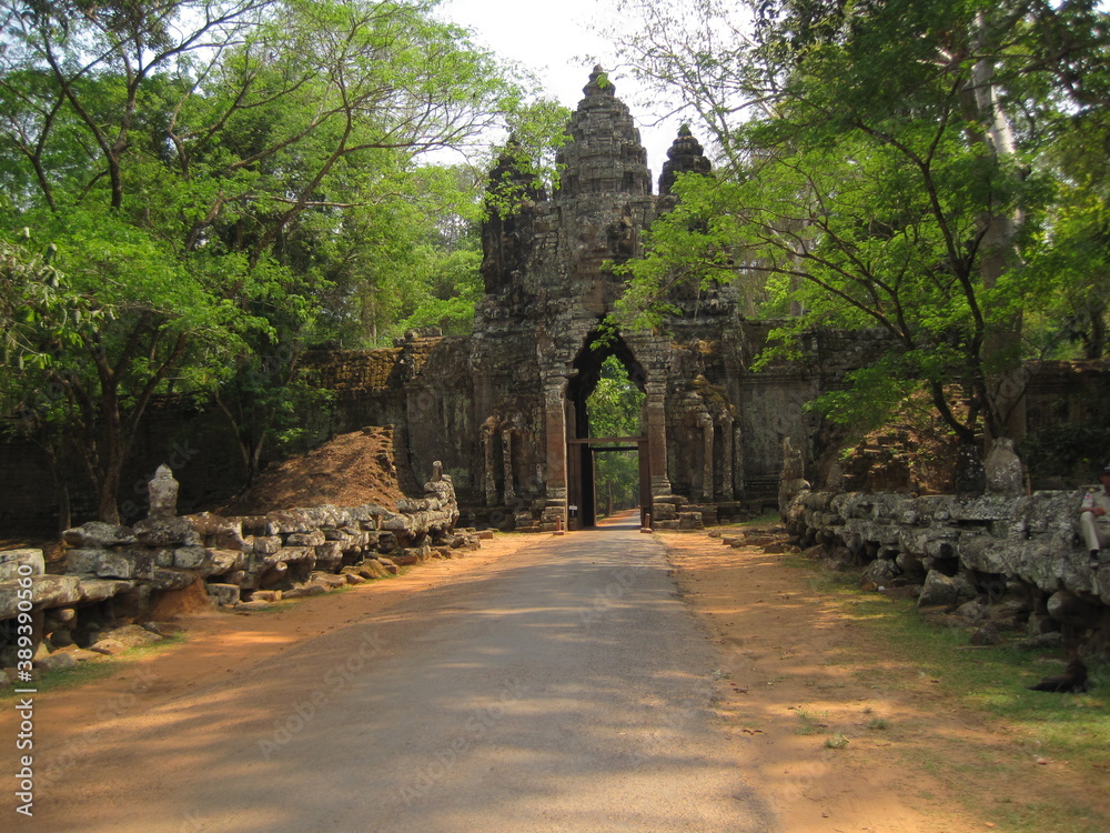 Exploring the stunning Khmer Empire temple complexes of Angkor Wat outside of Siem Reap in Cambodia, Asia