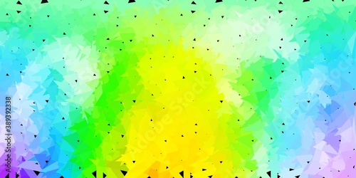 Light multicolor vector polygonal backdrop.