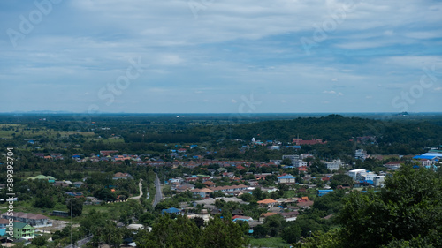 View taken from the mountain A view in Phetchaburi Province, Thailand