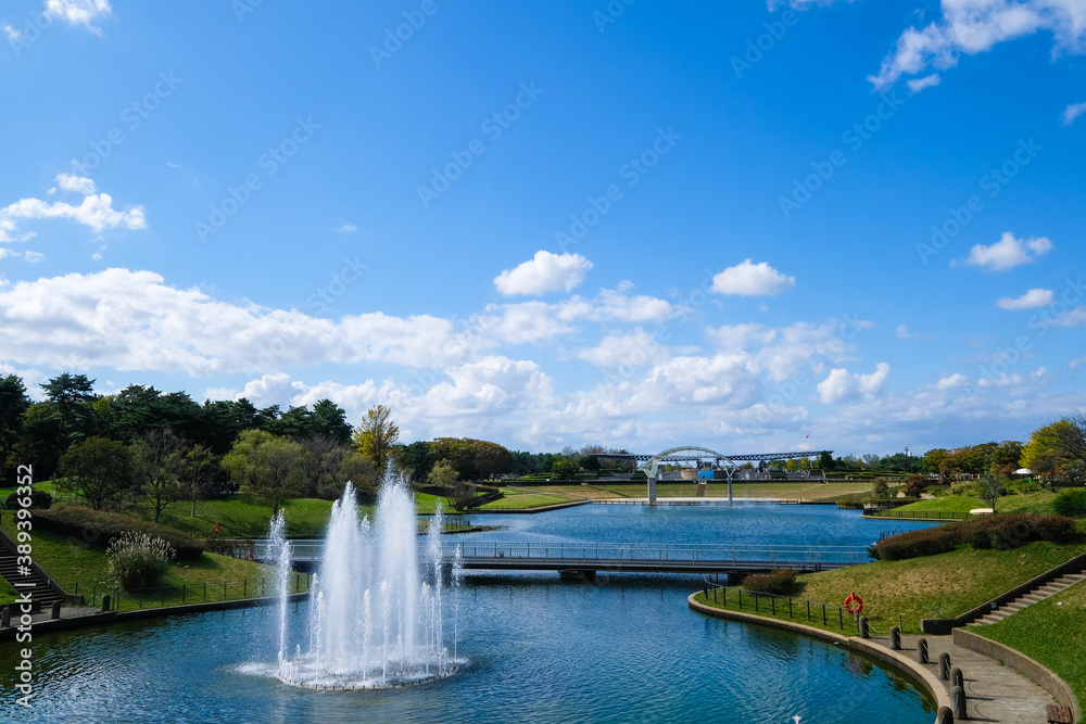 Obraz premium 茨城県ひたちなか市の公園