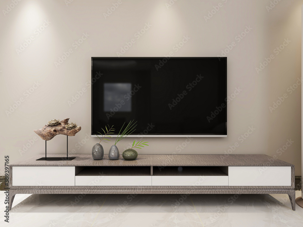 There are cloth sofa and table in the clean living room There are cloth sofa and table in the clean living room